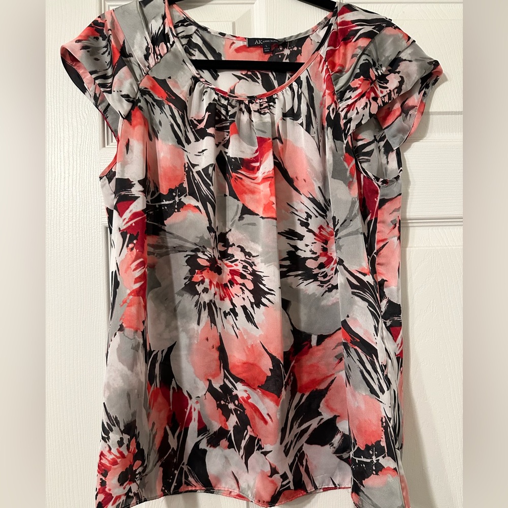 Anne‎ Klein Floral Dress Blouse
